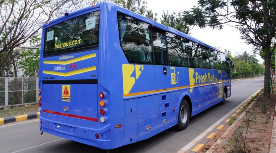 azad india mobility rolls out first batch of 12 ev luxury buses