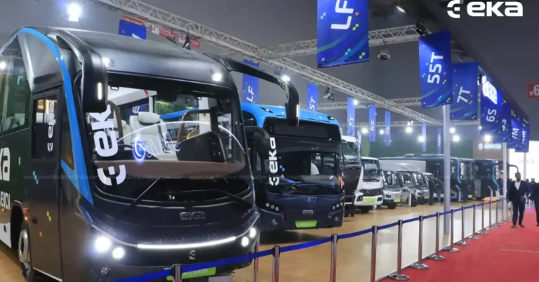 eka mobility launches indias largest electric cv range at bharat mobility expo 2025 768x402
