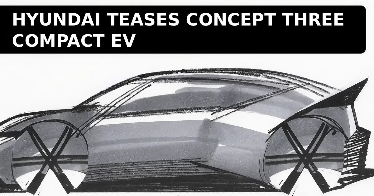 Hyundai Teases IONIQ’s First Compact EV Concept Ahead of IAA Mobility 2025 Hyundai Concept THREE Teased 1