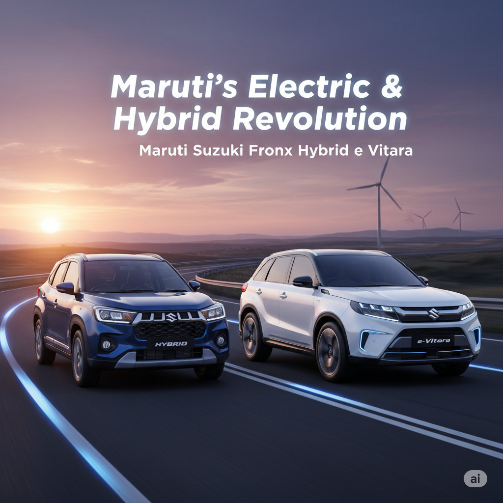 Upcoming Maruti Suzuki Electric and Hybrid Lineup: Pioneering Sustainable Mobility in India gemini generated image cxhe0icxhe0icxhe
