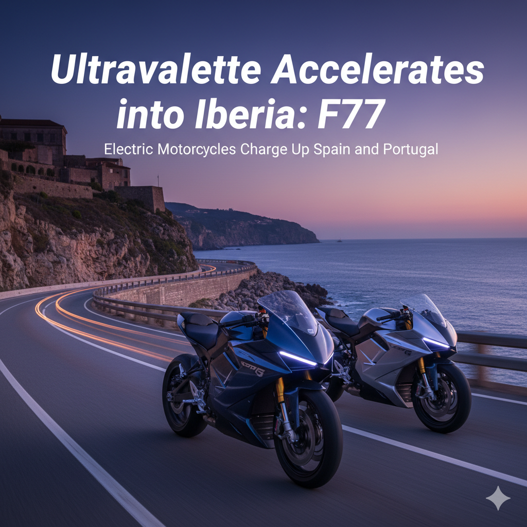 Ultraviolette Accelerates into Iberia: F77 Electric Motorcycles Charge Up Spain and Portugal gemini generated image jvzrdhjvzrdhjvzr
