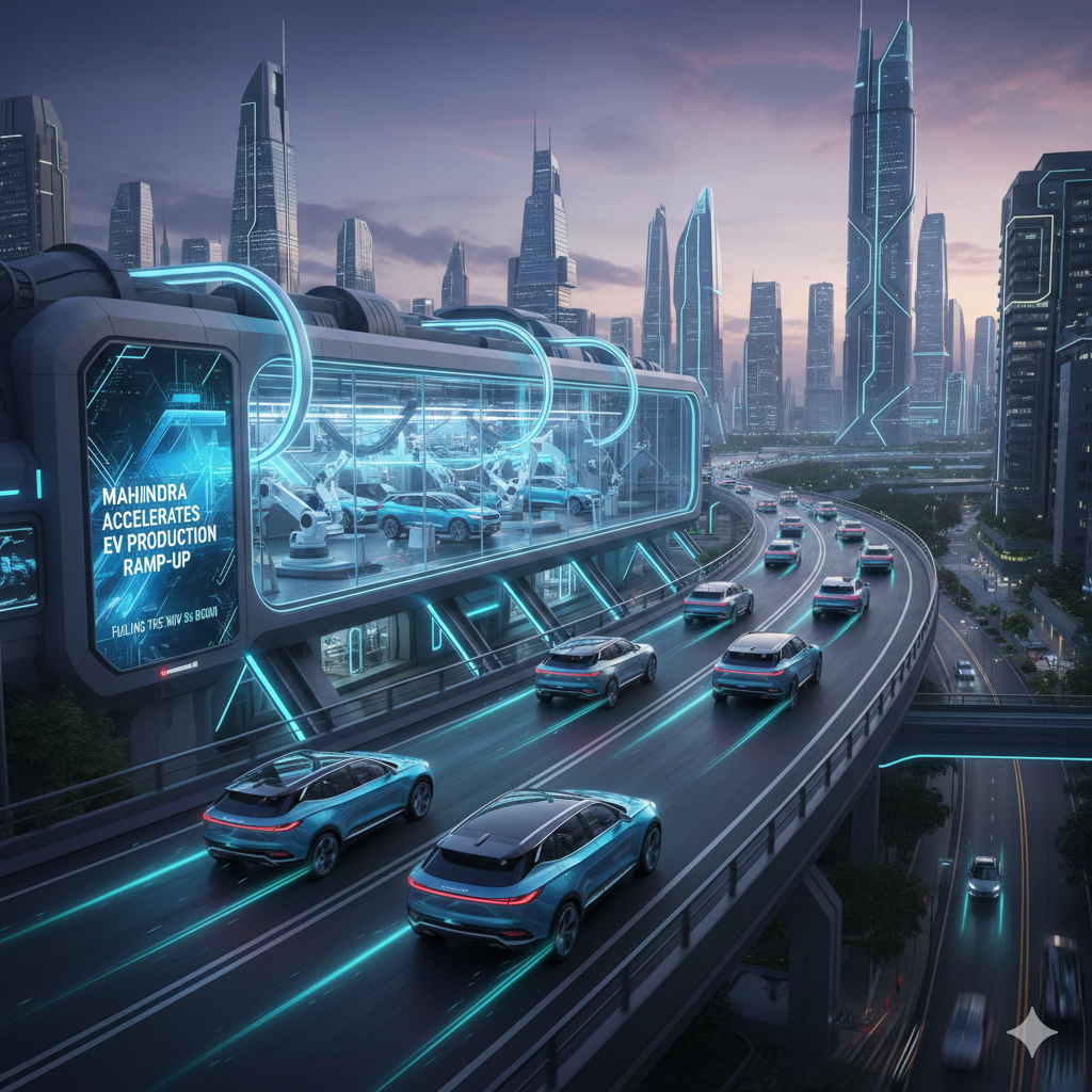 Mahindra Accelerates EV Production Ramp-Up to Fuel XUV 9s Boom gemini generated image 3x1h413x1h413x1h