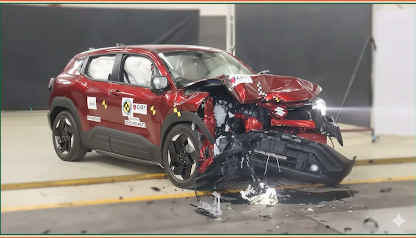 Maruti Suzuki e Vitara Secures Top 5-Star Safety Rating in Bharat NCAP Crash Tests gemini generated image v7k0ddv7k0ddv7k0