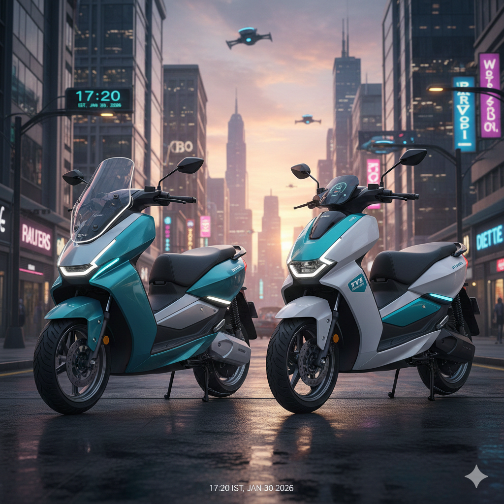 tvs iqube and tvs orbitor