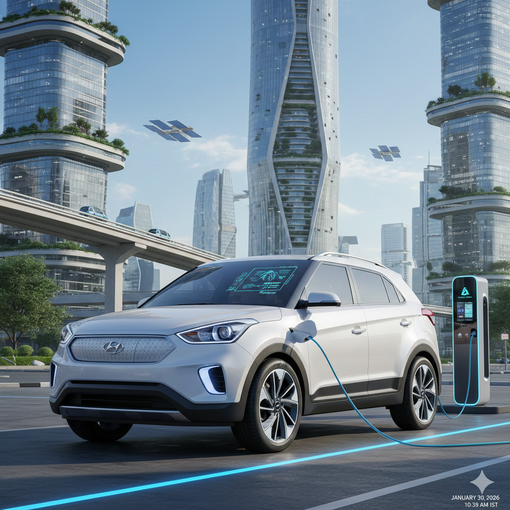 Hyundai Creta EV Strikes a Chord with Practical Buyers in Tier 2 and Tier 3 Cities creta ev