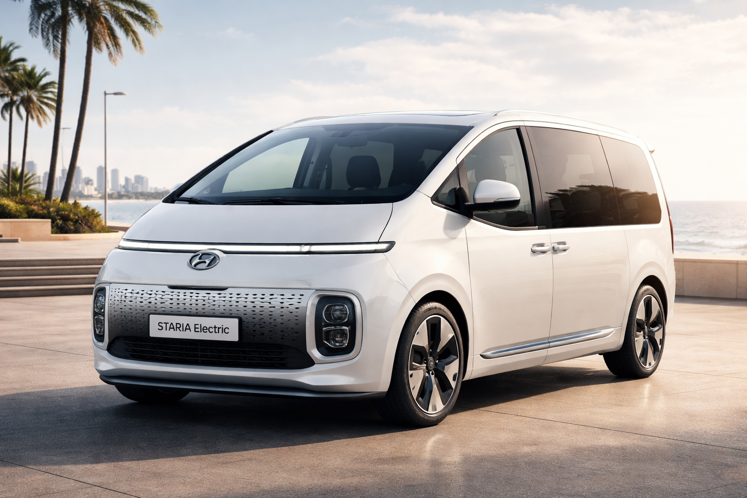 Hyundai Staria Electric MPV Breaks Cover: A Futuristic Flagship with Up to 400 km Range hyundai staria mpv