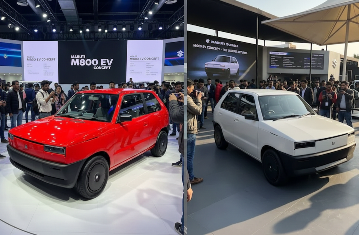 Maruti Suzuki 800 Render Revives Retro Nostalgia With Electric Flair maruti 800 render ev