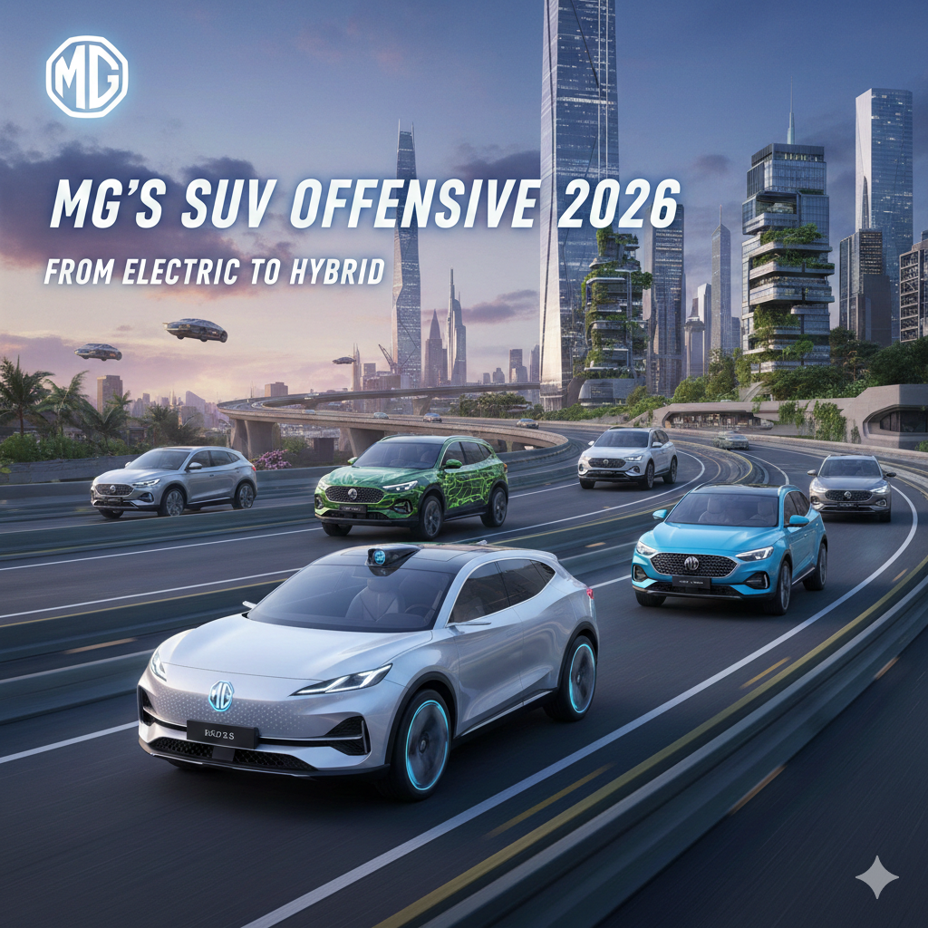 MG’s SUV Offensive in 2026: From Electric to Hybrid, Here’s What’s Coming mg hybrid to ev