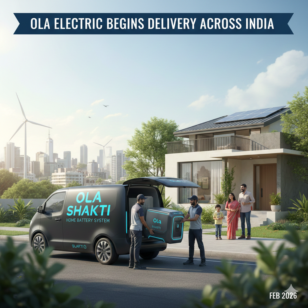 Ola Electric Begins Delivery of ‘Shakti’ Home Battery System Across India ola battery