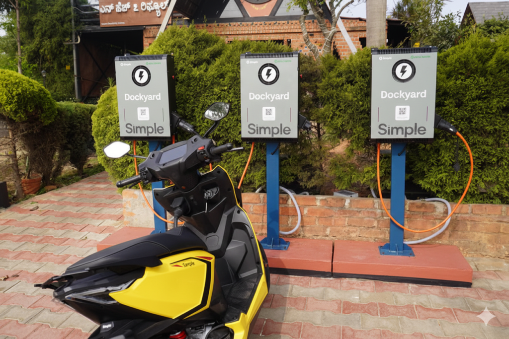 Bolt.Earth and Simple Energy Join Hands to Expand DC Fast-Charging Network Across India simple energy vharging station