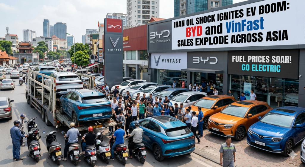 Iran Oil Shock Ignites EV Boom: BYD and VinFast Sales Explode Across Asia byd vinfast sale surge