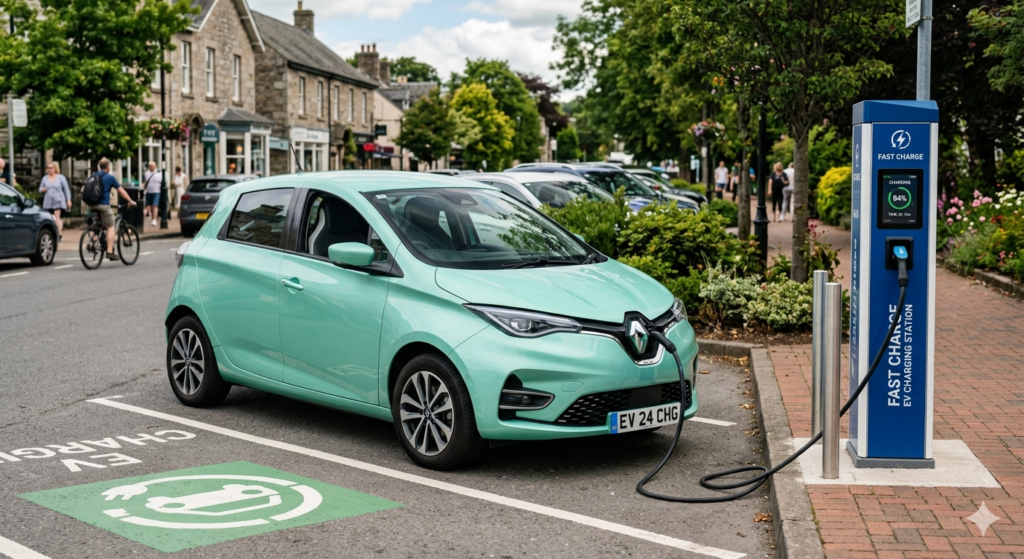 ev car with charging