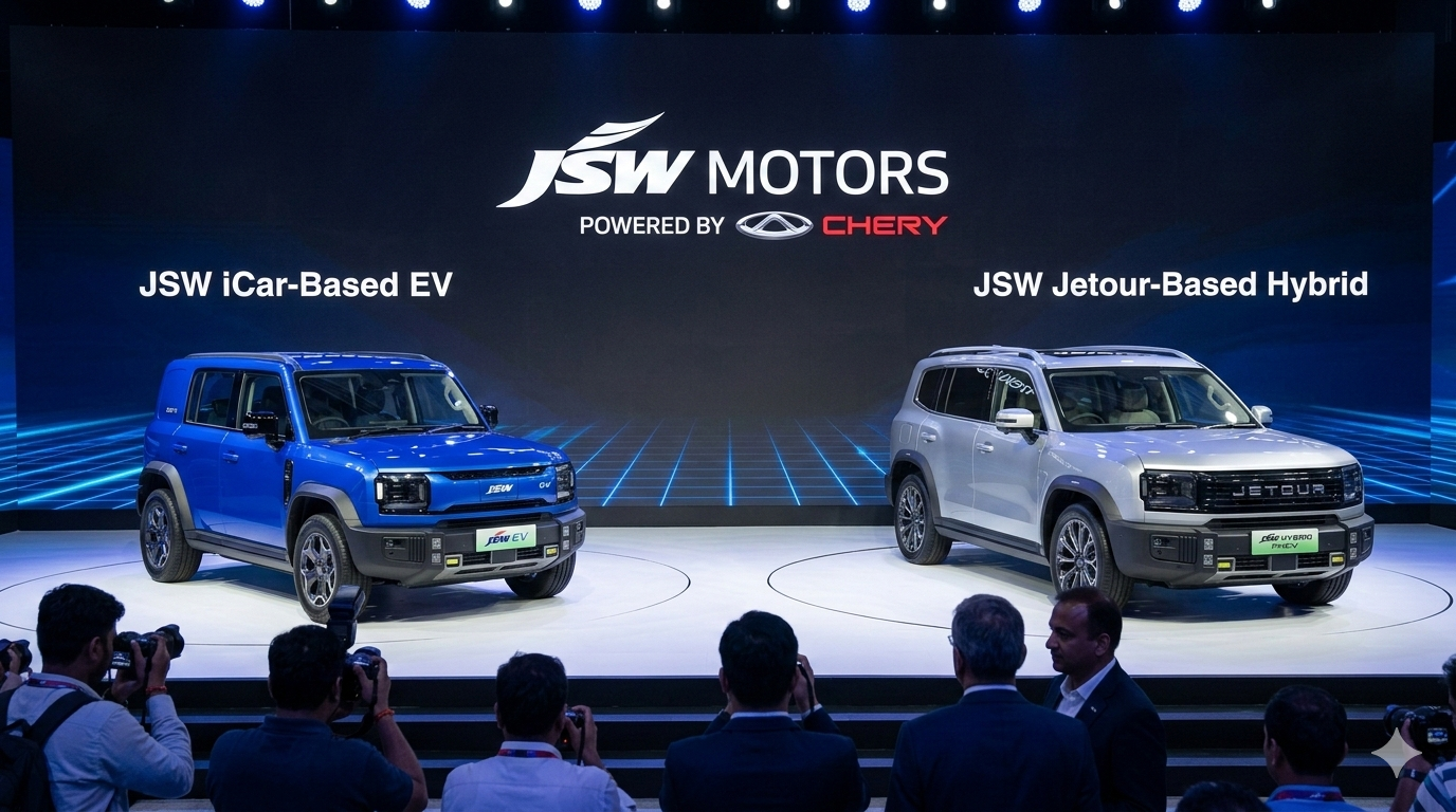 JSW Gears Up for India Entry with Chery-Based EV and Hybrid Models jsw hybeid and ev
