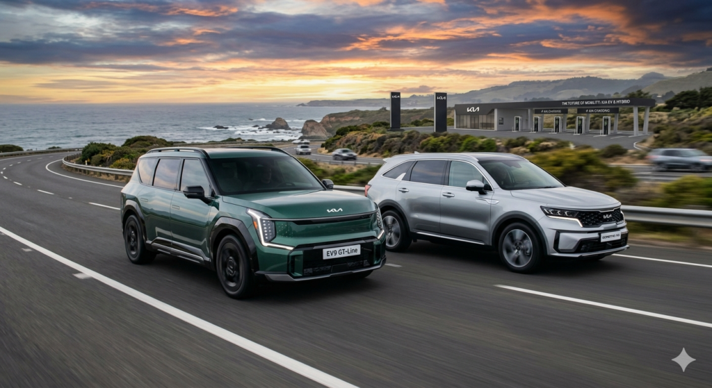 Kia Goes Big on Electrification: 4 New Models – Syros EV, Carnival Hybrid, MQ4i & Seltos Hybrid – Set for 2026-2027 Launch kia hybrid and ev