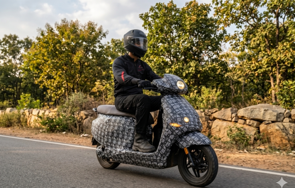 Simple Arrive Family EV Spied Testing – Launch Expected Soon as Rival to Ather Rizta, TVS iQube & Bajaj Chetak simple energy ev