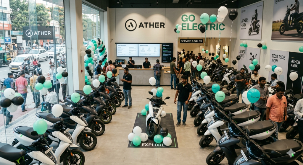 Ather Energy Crosses 700 Experience Centres Across India, Doubles Retail Network in One Year ather energy