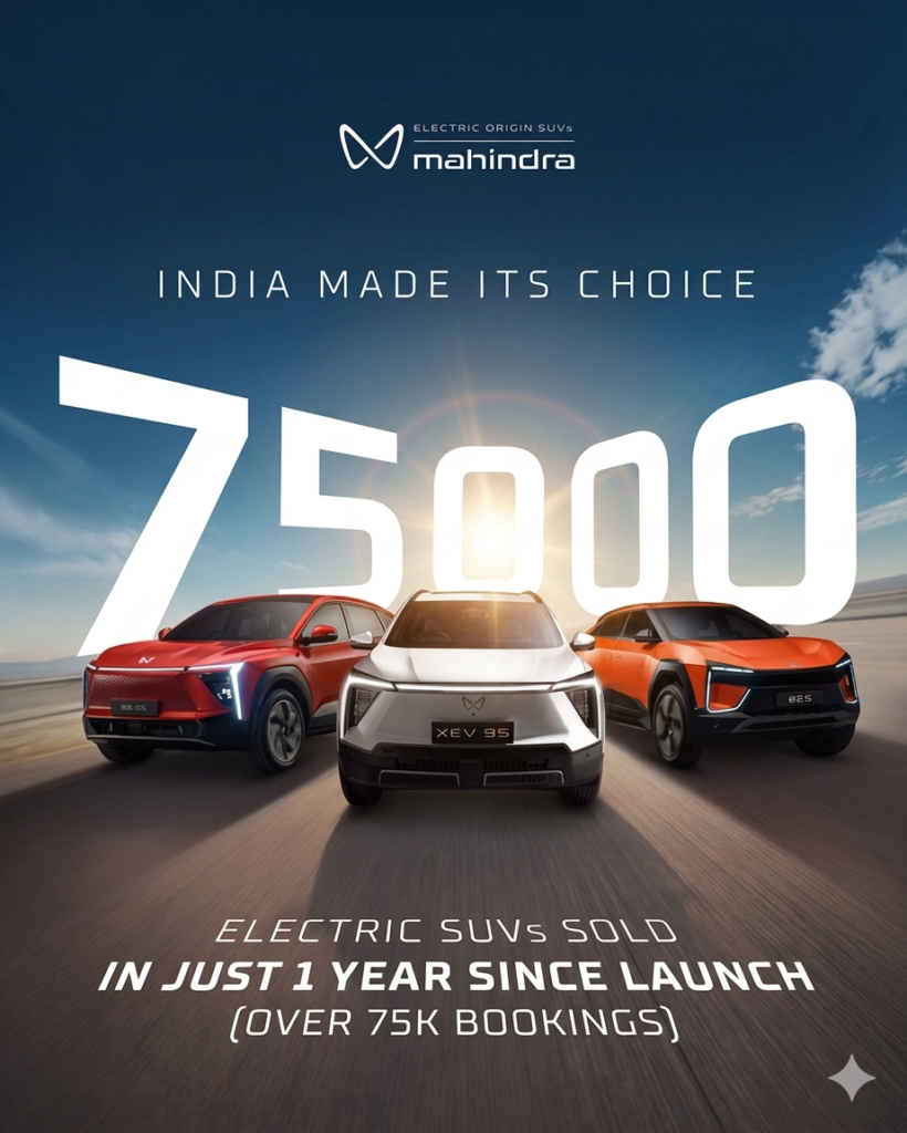 Mahindra's Electric Origin SUVs Cross 50,000 Sales Milestone in Just One Year – A Massive Achievement for Indian EVs mahindra ev