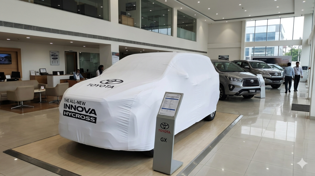 Toyota Plans Lower-Spec Hybrid Hycross as Direct Replacement for Innova Crysta toyoto hycross hybrid