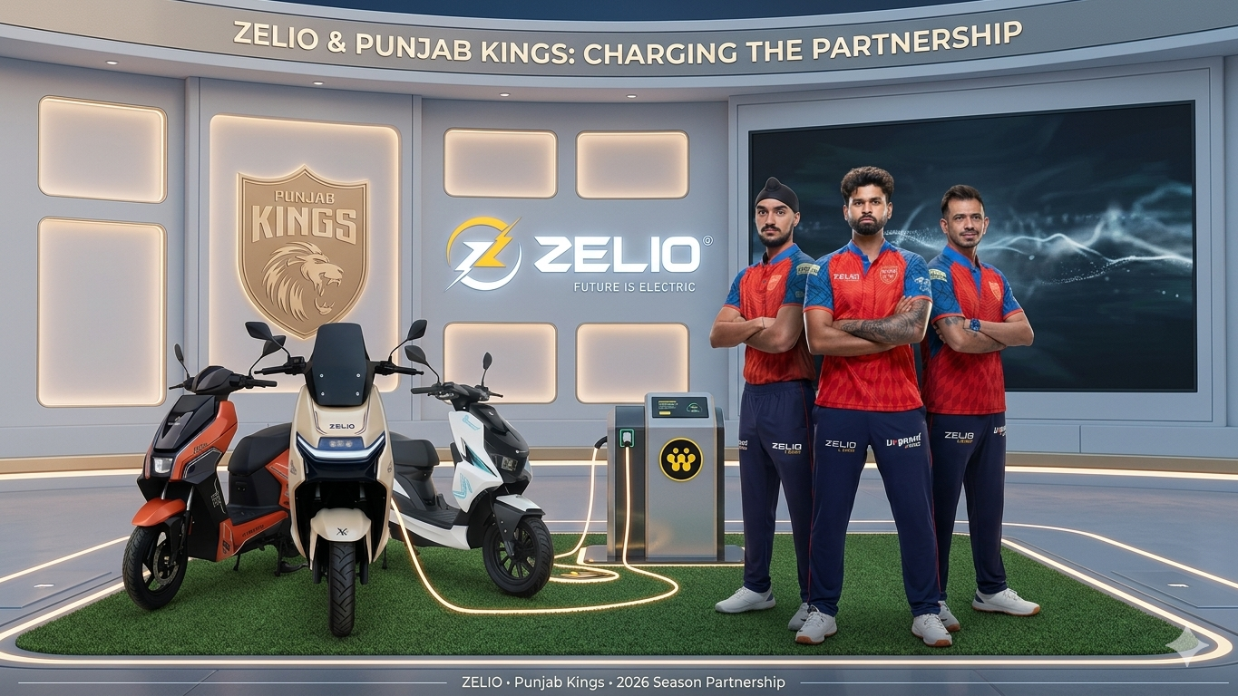 Zelio E-Mobility Joins Hands with Punjab Kings as Official EV Partner for IPL 2026 zelio mobilty